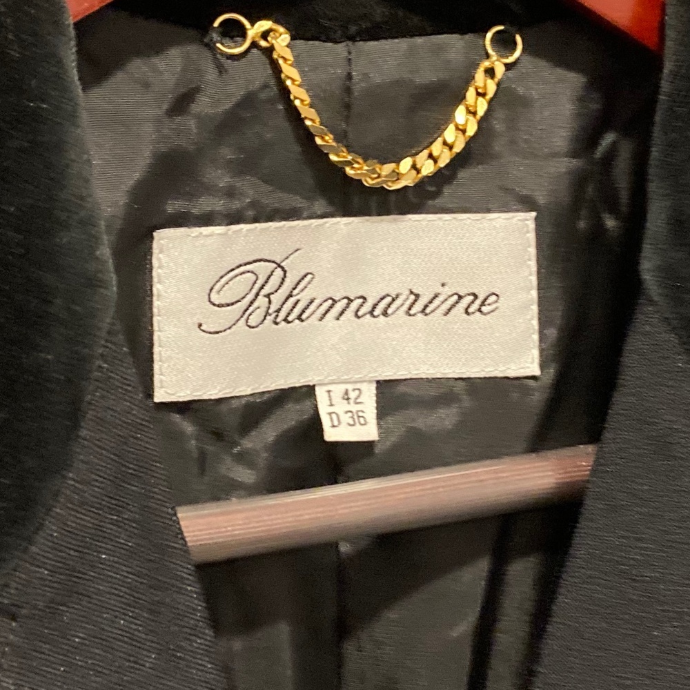 Blumarine blazer, black, size 6